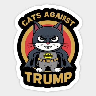 Cats against Trump Sticker